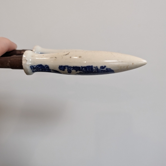 Blue Willow salad servers - Picture 3 of 9